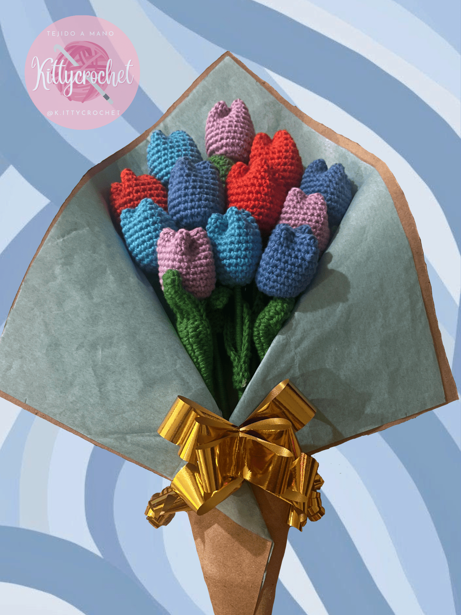 Ramo 12 tulipanes variados-3