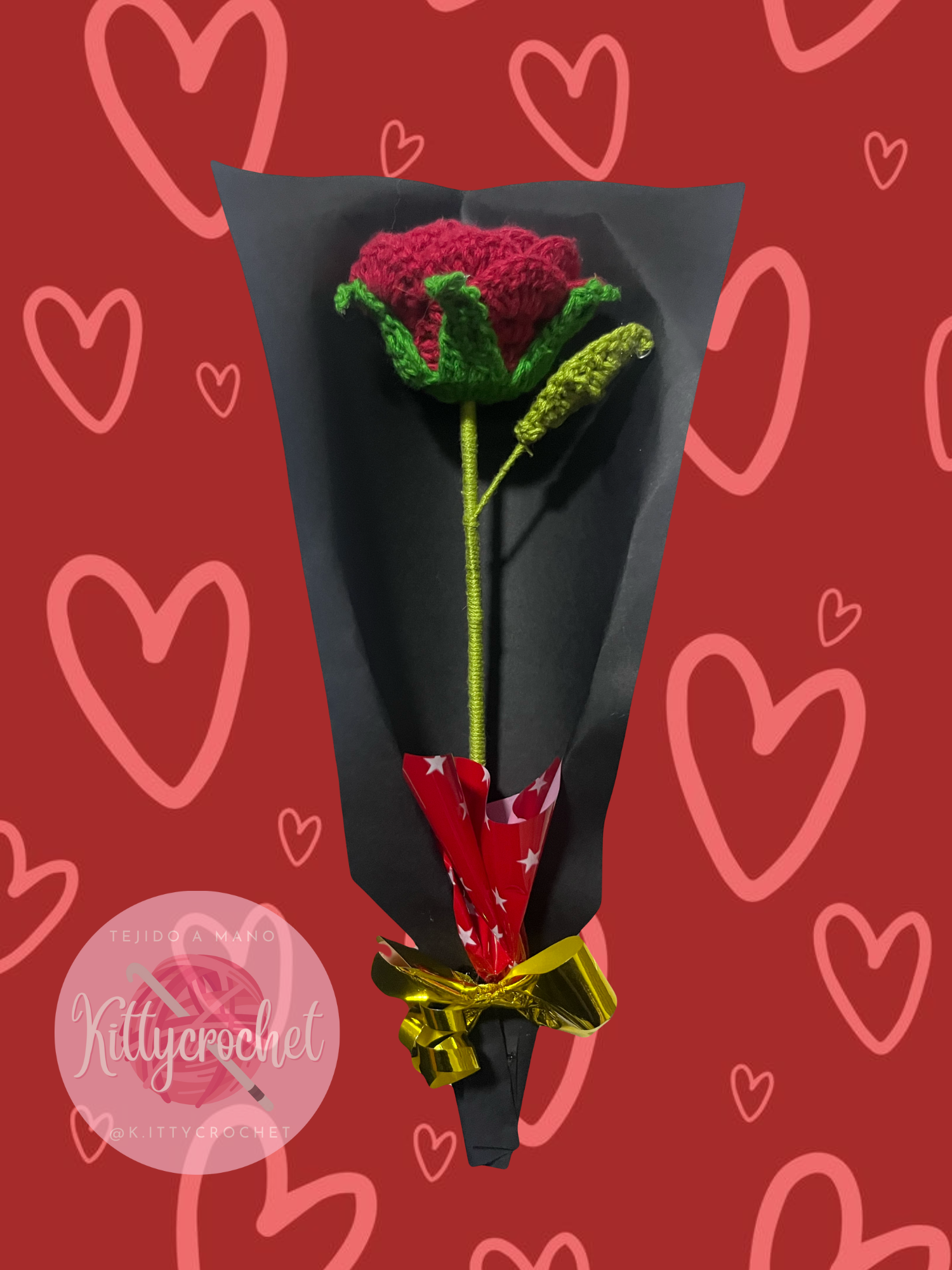 Rosa roja individual